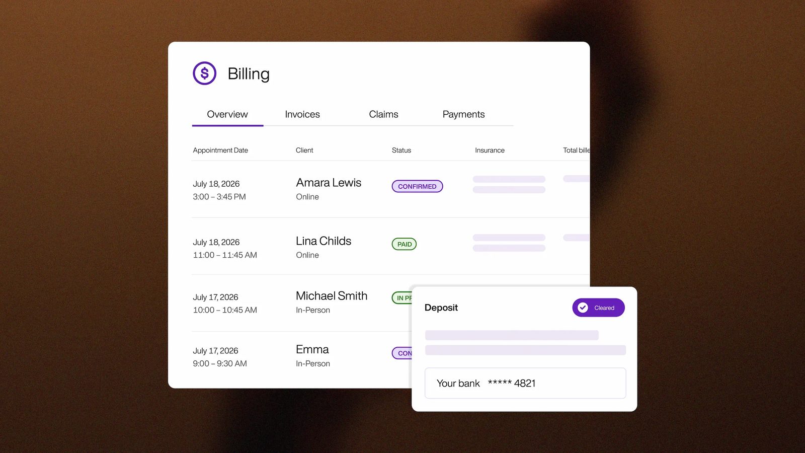 Billing overview